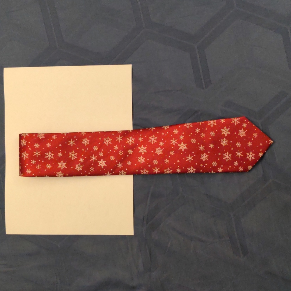❄️ Snowflake ❄️ Red Holiday Tie